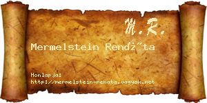 Mermelstein Renáta névjegykártya
